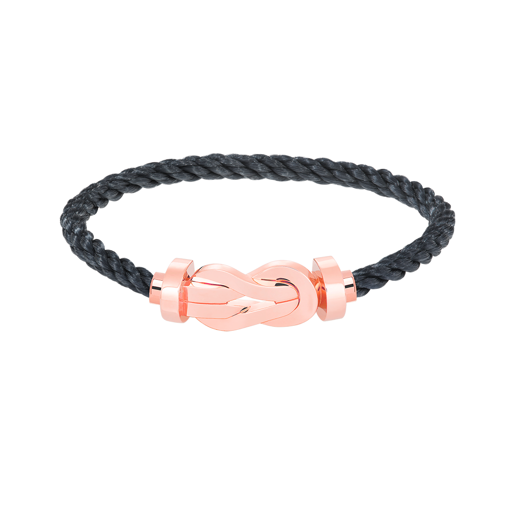 FRED CHANCE LARGE 8 FIGURE BUCKLE NO DIAMOND BRACELET ROSE GOLD