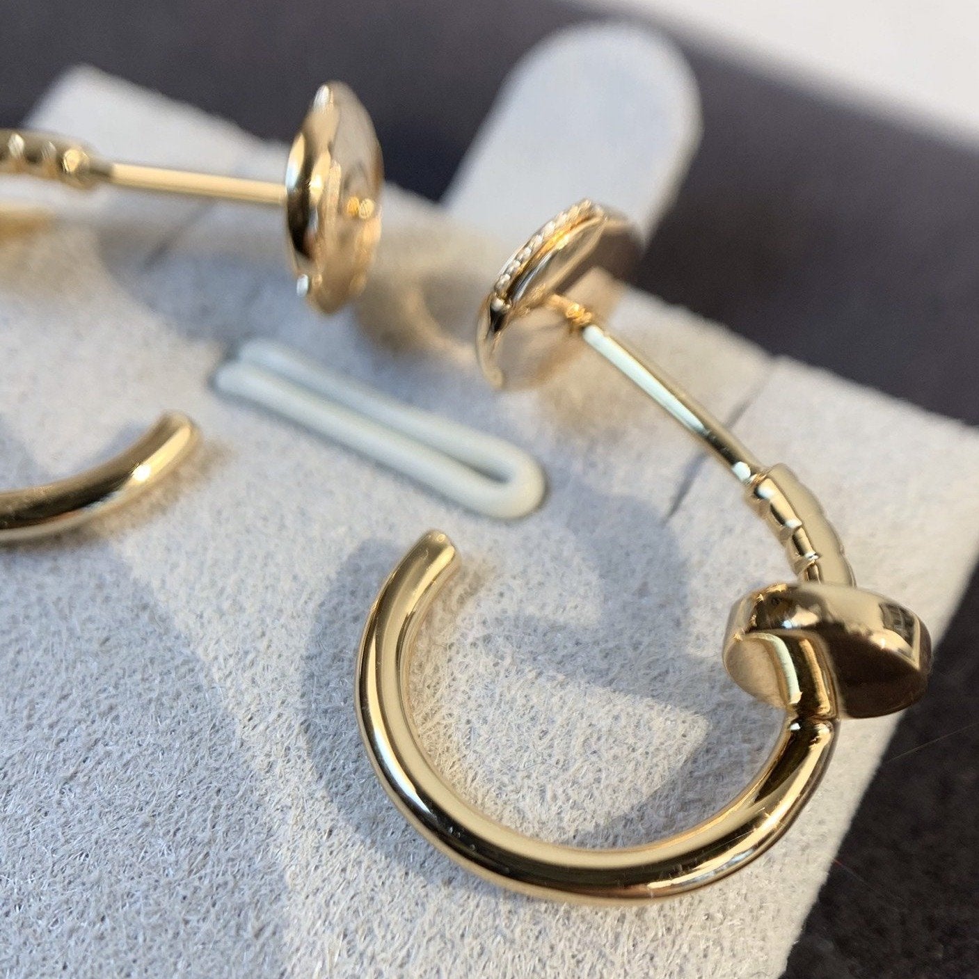 CARTIER JUSTE EARRINGS PINK GOLD