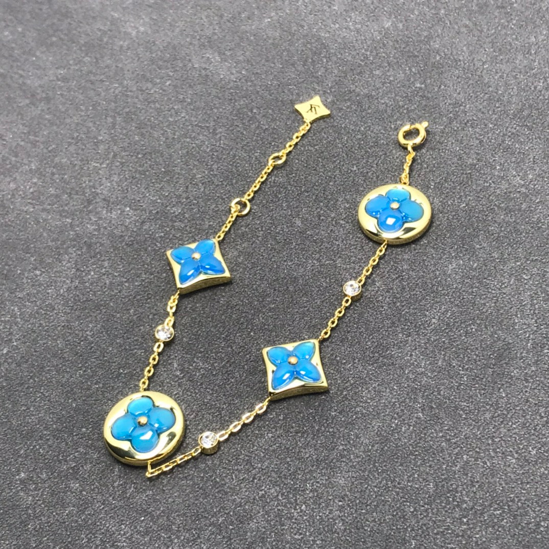 LOUIS VUITTON STAR AND SUN TURQUOISE 4 MOTIFS 3 DIAMONDS