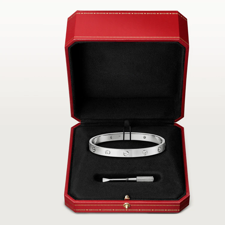 CARTIER LOVE BRACELET 6.1MM 4 DIAMONDS